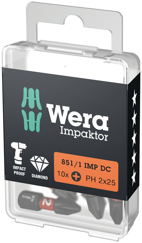 851/1 IMP DC PH DIY Impaktor PH bits - 851/1 IMP DC PH 1 x 25 mm DIY-Box