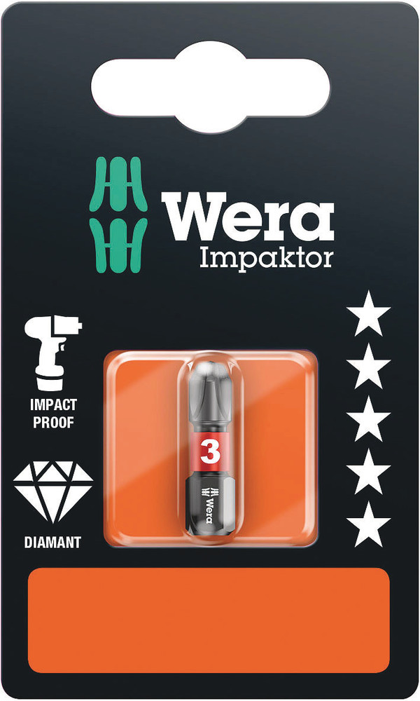 851/1 IMP DC SB Impaktor bits - 851/1 IMP DC PH 3 x 25 mm SB