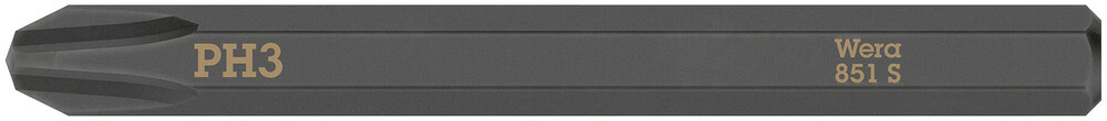 851 S Phillips bits for impact screwdrivers - 851 S PH 3 x 70 mm