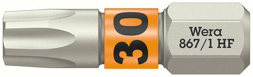 867/1 TORX® HF Bits with holding function - 867/1 TORX HF 30 x 25 mm