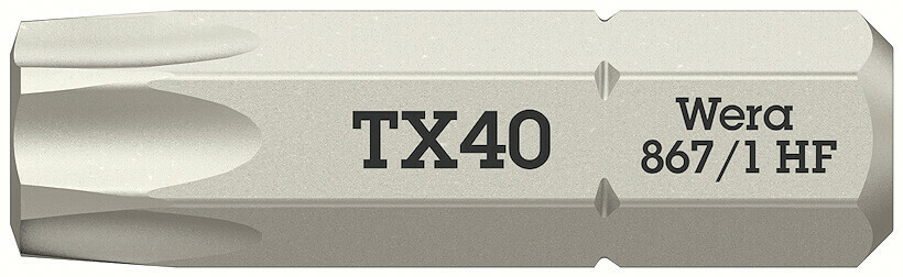 867/1 TORX® HF Bits with holding function - 867/1 TORX HF 40 x 25 mm