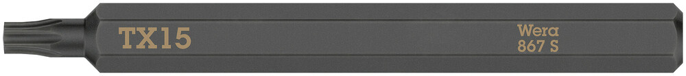 867 S TORX® bits for impact screwdrivers - 867 S TORX 15 x 70 mm