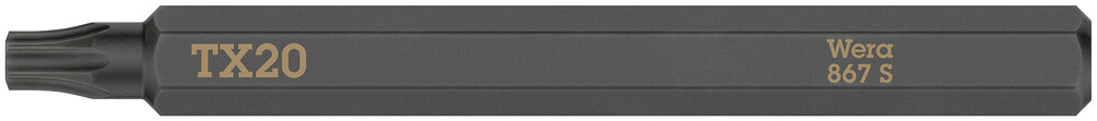 867 S TORX® bits for impact screwdrivers - 867 S TORX 20 x 70 mm
