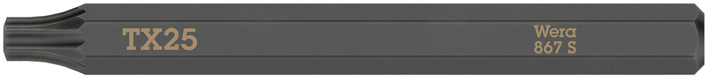 867 S TORX® bits for impact screwdrivers - 867 S TORX 25 x 70 mm