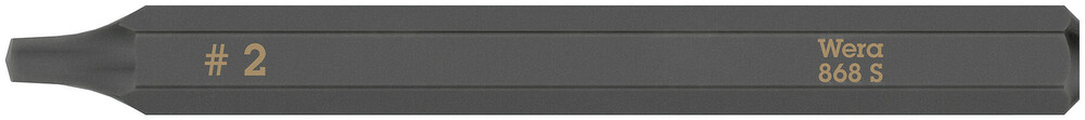 868 S Square head socket bits for impact screwdrivers - 868 S # 2 x 70 mm