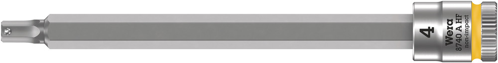 8740 A HF Zyklop bit socket with holding function, 1/4" drive - 8740 A HF Hex-Plus 4,0 x 100 mm