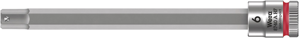 8740 A HF Zyklop bit socket with holding function, 1/4" drive - 8740 A HF Hex-Plus 6,0 x 100 mm