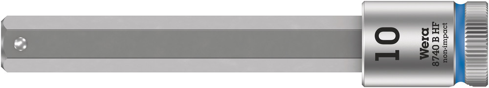 8740 B HF Zyklop bit socket with holding function, 3/8" drive - 8740 B HF Hex-Plus 10,0 x 100 mm