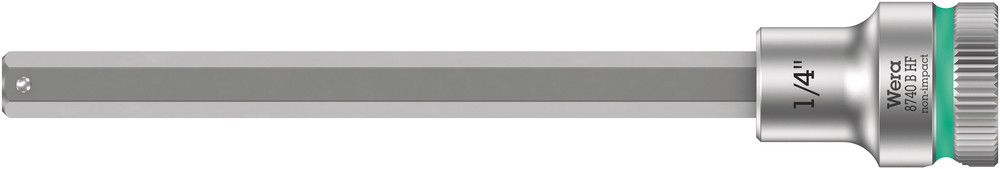 8740 B HF Zyklop bit socket with holding function, 3/8" drive - 8740 B HF Hex-Plus 1/4" x 107 mm