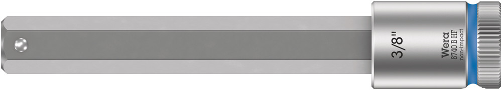 8740 B HF Zyklop bit socket with holding function, 3/8" drive - 8740 B HF Hex-Plus 3/8" x 100,5 mm