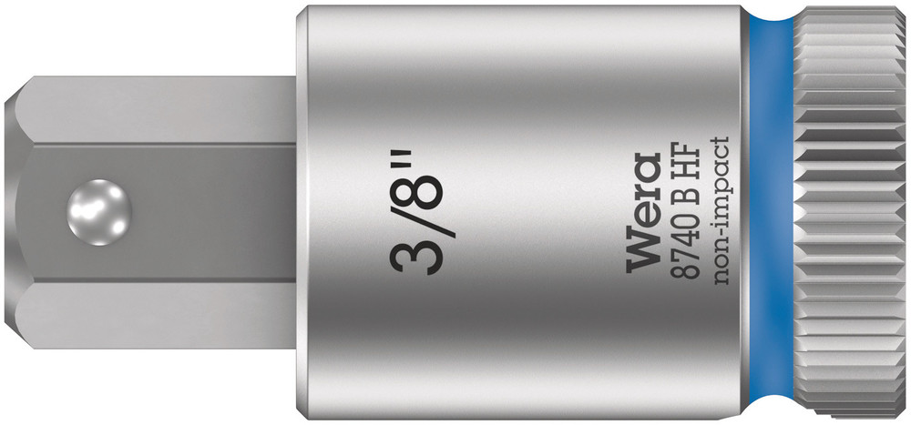 8740 B HF Zyklop bit socket with holding function, 3/8" drive - 8740 B HF Hex-Plus 3/8" x 38,5 mm
