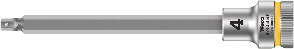 8740 B HF Zyklop bit socket with holding function, 3/8" drive - 8740 B HF Hex-Plus 4,0 x 107 mm