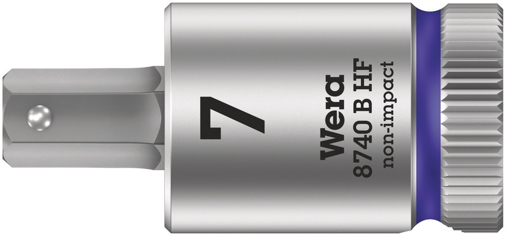 8740 B HF Zyklop bit socket with holding function, 3/8" drive - 8740 B HF Hex-Plus 7,0 x 38,5 mm