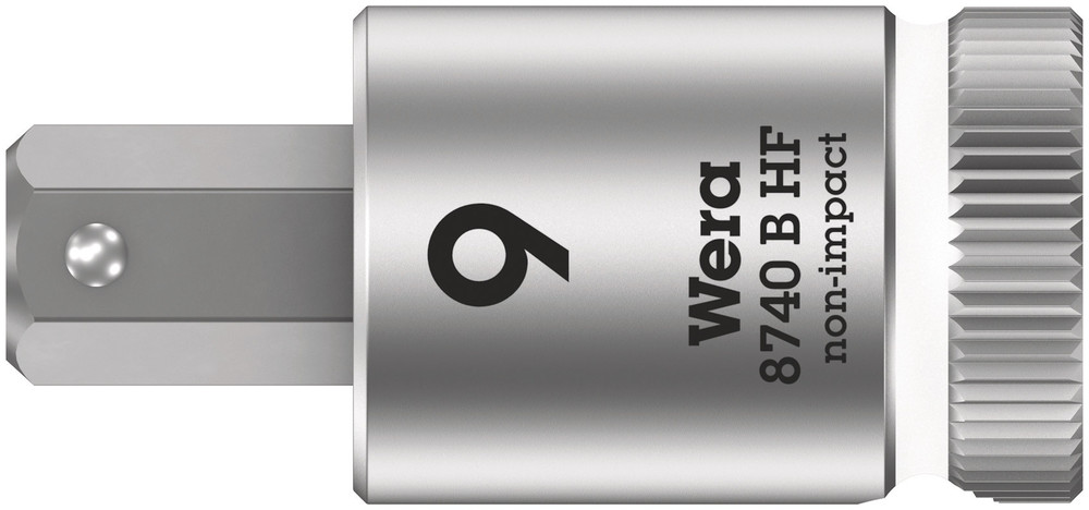 8740 B HF Zyklop bit socket with holding function, 3/8" drive - 8740 B HF Hex-Plus 9,0 x 38,5 mm
