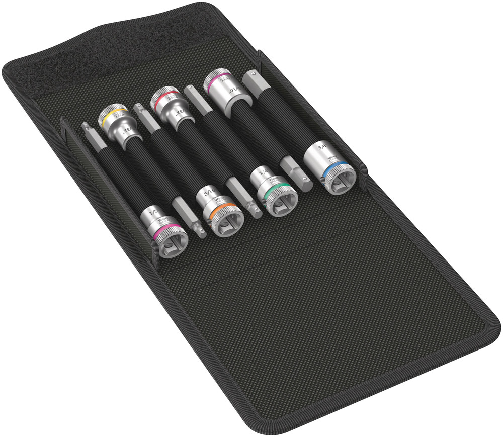 8740 B HF Imperial 1 Zyklop bit socket set with holding function, 3/8" drive - 8740 B HF Imperial 1