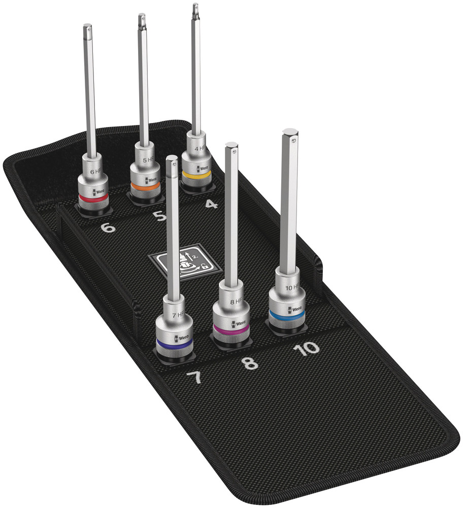 8740 C HF 2 Zyklop bit socket set with 1/2" drive, with holding function - 8740 C HF 2 Zyklop