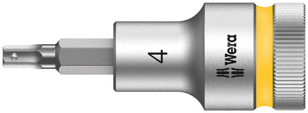8740 C HF Zyklop bit socket with 1/2" drive with holding function - 8740 C HF Hex-Plus 4,0 x 60 mm