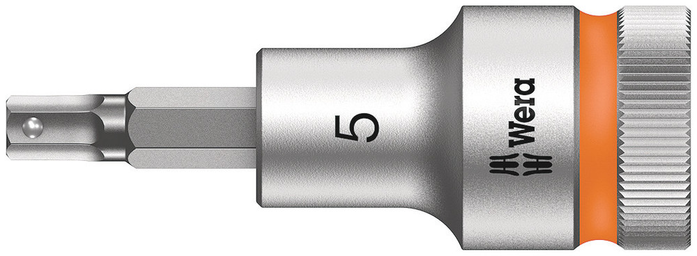 8740 C HF Zyklop bit socket with 1/2" drive with holding function - 8740 C HF Hex-Plus 5,0 x 60 mm