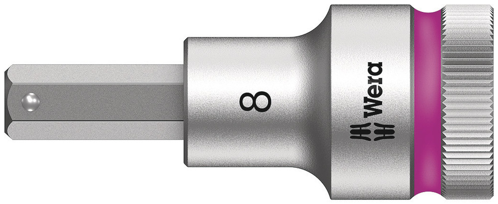 8740 C HF Zyklop bit socket with 1/2" drive with holding function - 8740 C HF Hex-Plus 8,0 x 60 mm
