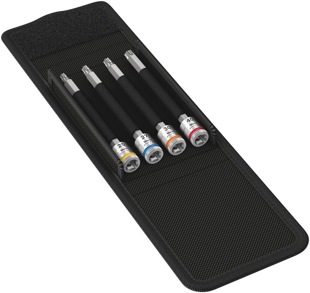 8767 A TORX® HF 1 Zyklop bit socket set with holding function, 1/4" drive - 8767 A HF TORX 1