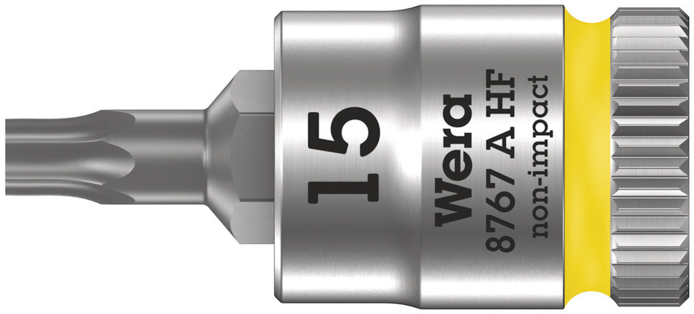 8767 A HF TORX® Zyklop bit socket with holding function, 1/4" drive - 8767 A HF TORX 15 x 28 mm
