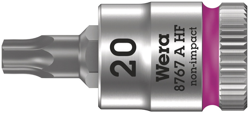 8767 A HF TORX® Zyklop bit socket with holding function, 1/4" drive - 8767 A HF TORX 20 x 28 mm