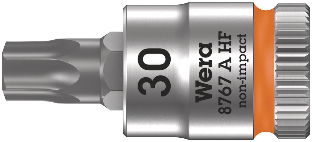8767 A HF TORX® Zyklop bit socket with holding function, 1/4" drive - 8767 A HF TORX 30 x 28 mm