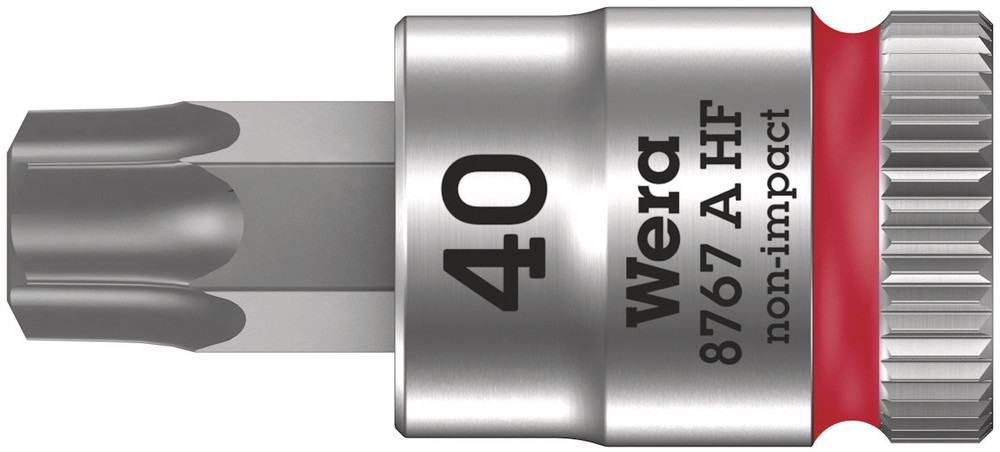 8767 A HF TORX® Zyklop bit socket with holding function, 1/4" drive - 8767 A HF TORX 40 x 28 mm