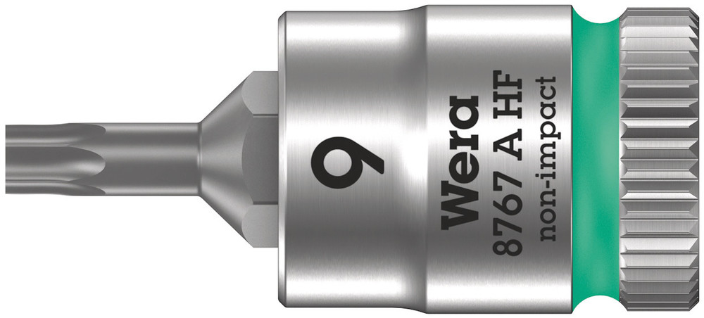 8767 A HF TORX® Zyklop bit socket with holding function, 1/4" drive - 8767 A HF TORX 9 x 28 mm
