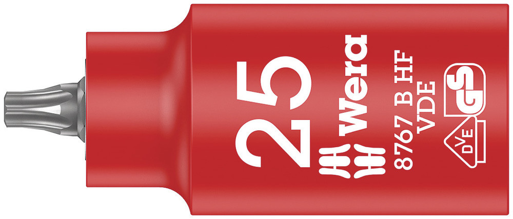 8767 B VDE HF TORX® Zyklop bit socket, insulated, with holding function, 3/8" drive - 8767 B VDE HF TORX 25
