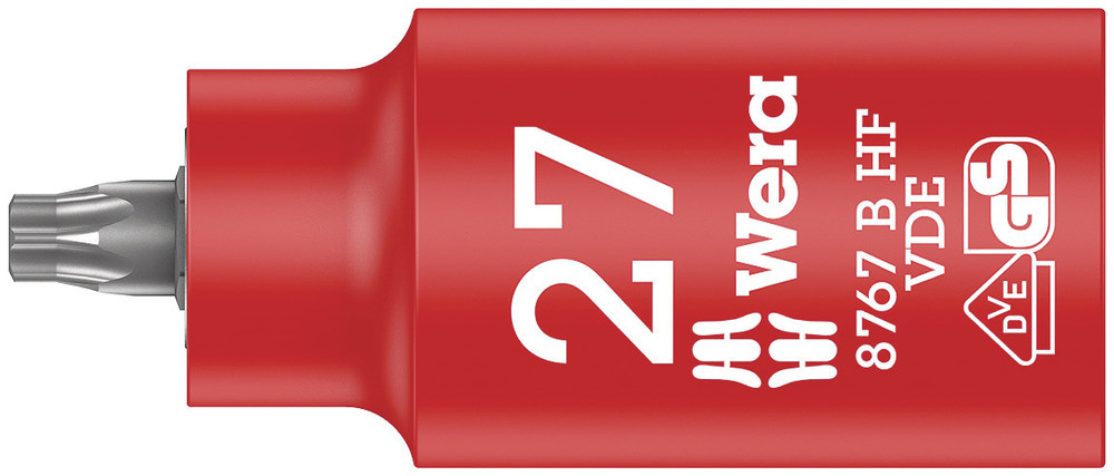 8767 B VDE HF TORX® Zyklop bit socket, insulated, with holding function, 3/8" drive - 8767 B VDE HF TORX 27
