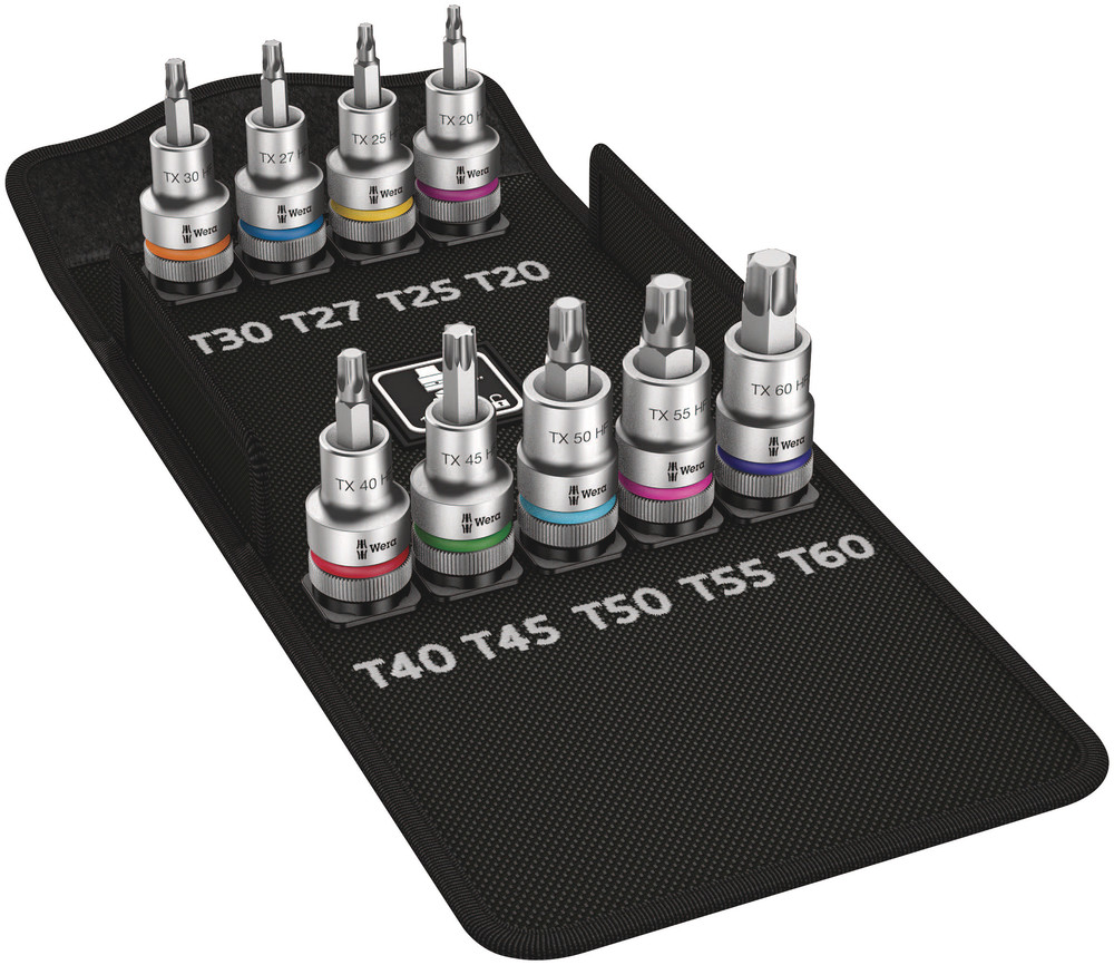 8767 C TORX® HF 1 Zyklop bit socket set with 1/2" drive, with holding function - 8767 C TORX HF 1