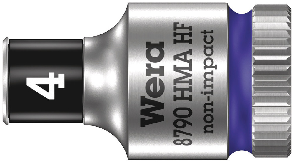 8790 HMA HF Zyklop socket with 1/4" drive with holding function - 8790 HMA HF 4,0