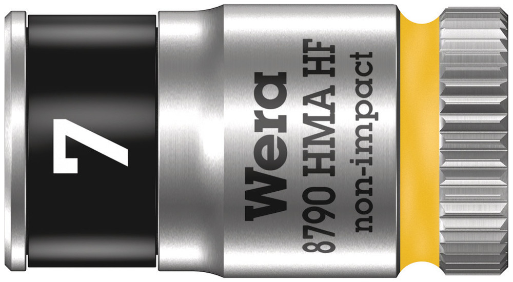 8790 HMA HF Zyklop socket with 1/4" drive with holding function - 8790 HMA HF 7,0