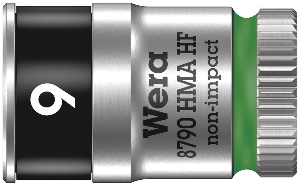 8790 HMA HF Zyklop socket with 1/4" drive with holding function - 8790 HMA HF 9,0