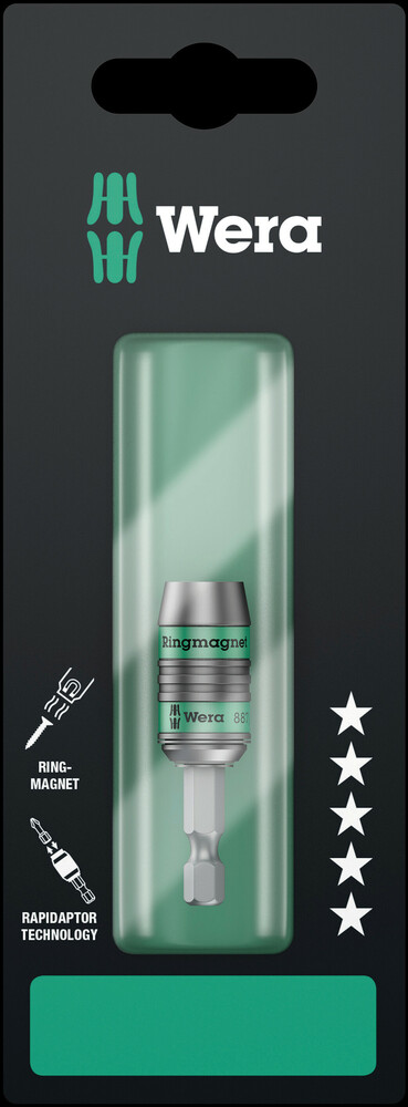 BITSHOLDER 1/4" DR. 57MM RAPIDAPTOR MAG 887/4 RR SB – Wera