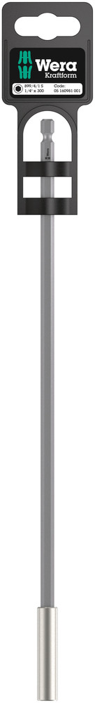 899/4/1 S Universal Bit Holder with strong retaining ring - 899/4/1 S 1/4" x 300 mm