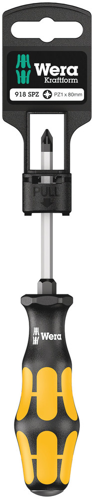 918 SPZ SB Screwdriver for Pozidriv screws - 918 SPZ PZ 1 x 80 mm SB