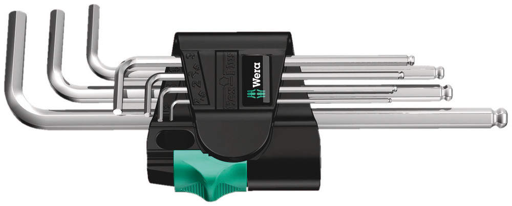 950/7 Hex-Plus 1 L-key set, metric, chrome-plated - 950/7 Hex-Plus 1