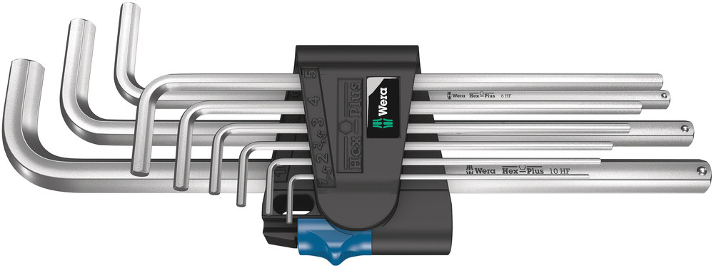 950/9 L Hex-Plus HF 1 L-key set, metric, chrome-plated, with holding function - 950/9 L Hex-Plus HF 1