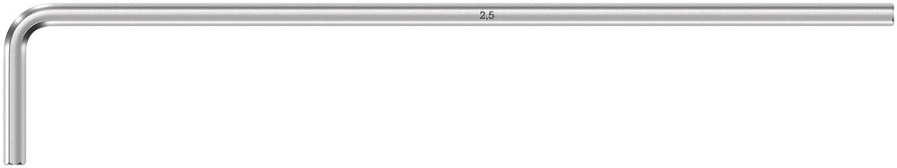 950 L-key, metric, chrome-plated - 950 L Hex-Plus 2,5
