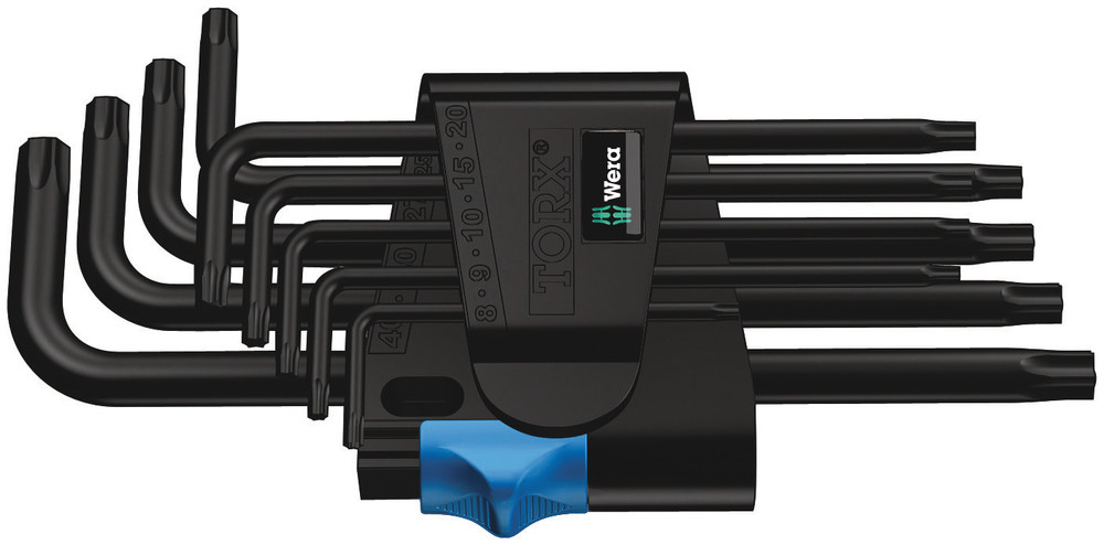 967/9 TX HF 1 L-key set with holding function, BlackLaser - 967/9 TORX HF 1