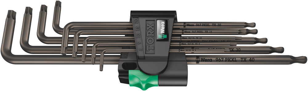 967/9 TX XL 1 TORX® L-key set, long - 967/9 TORX XL 1