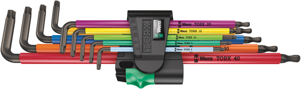 967/9 TX XL Multicolour 1 L-key set for TORX® screws, long - 967/9 TORX XL Multicolour 1