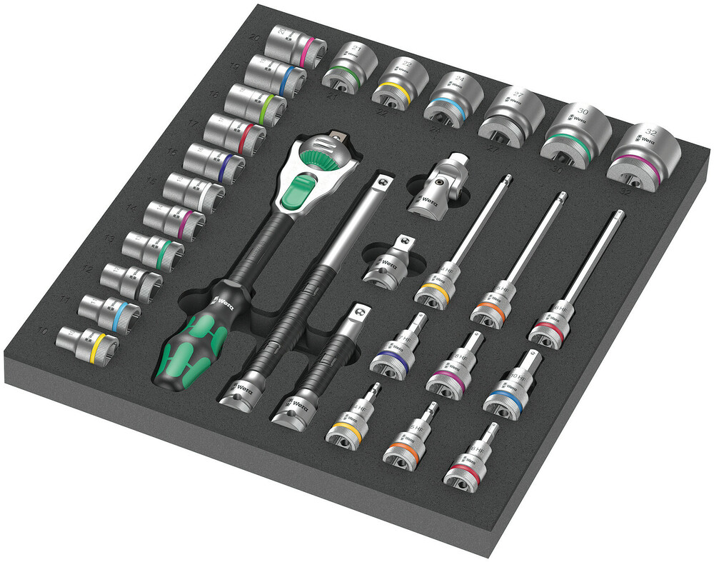 9722 Foam insert 8000 C Zyklop 1/2" ratchet set 1 - 9722 Foam insert 8000 C Zyklop 1/2" ratchet set 1
