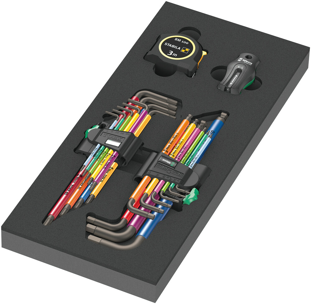 9740 Foam insert L-key set 1 - 9740 Foam insert L-key set 1