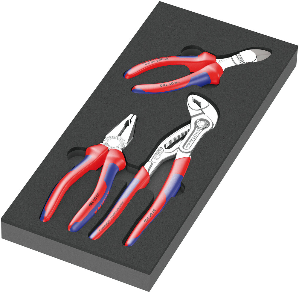 9780 Foam insert KNIPEX pliers set 1 - 9780 Foam insert KNIPEX pliers set 1