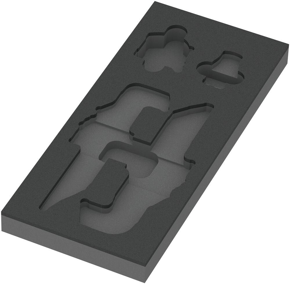 9840 Foam insert L-key set 1, empty - 9840 Foam insert L-key set 1