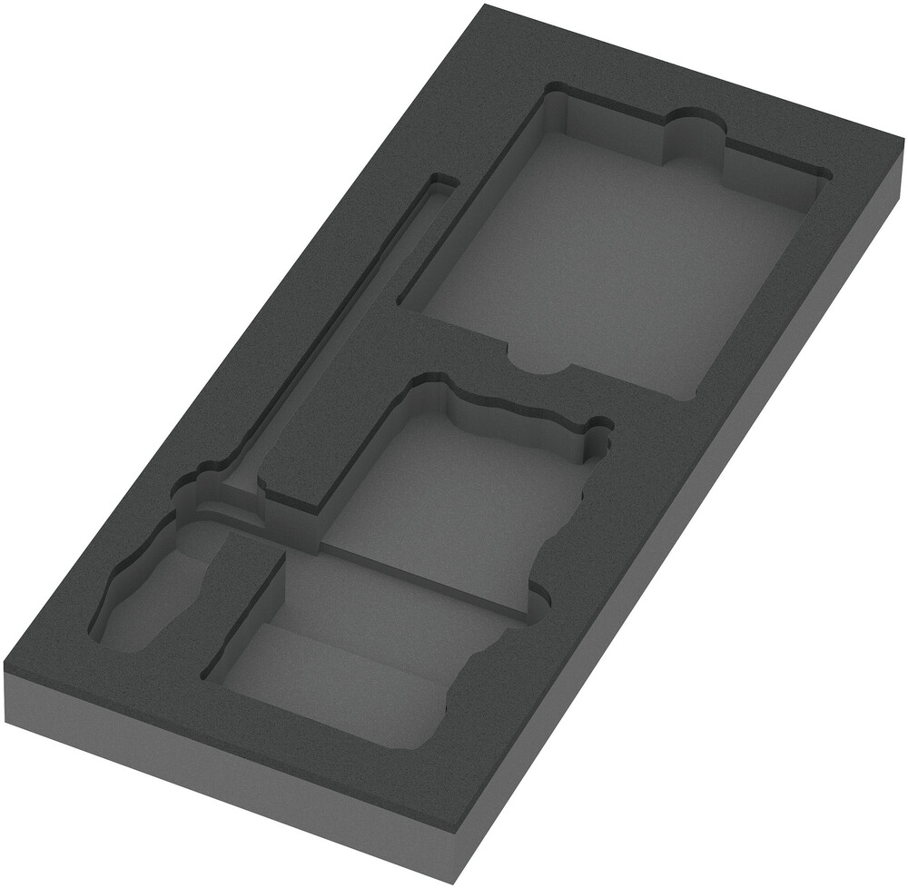 9850 Foam insert Kraftform Kompakt and Tool-Check PLUS set 1, empty - 9850 Foam insert Kraftform Kompakt+Tool-Check PLUS