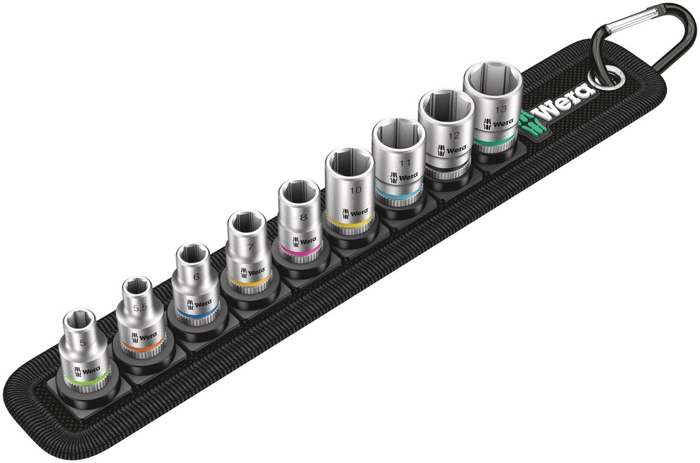 Belt A 4 Zyklop socket set, 1/4" drive - Belt A 4